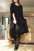 Donegal Cotton Jersey Sac Dress Black /18 =